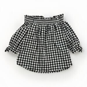 kate spade Black and White Gingham Blouse